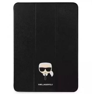 Karl Lagerfeld Head Saffiano Pouzdro pro iPad Pro 11 (2021) Black