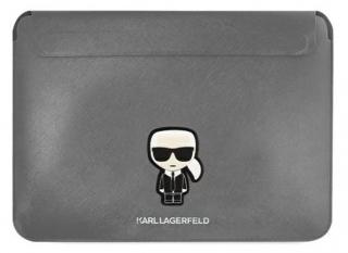 Karl Lagerfeld Saffiano Ikonik Computer pouzdro 13/14  Silver
