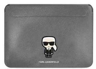 Karl Lagerfeld Saffiano Ikonik Computer pouzdro 16  Silver