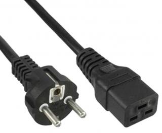 PremiumCord Kabel síťový 230V 16A 3m IEC 320 C19 konektor
