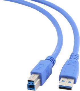 Propojovací kabel USB 3.0 do USB 3.0 A, 1,8m, modrá