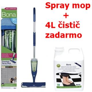 Bona Premium Spray Mop na tvrdé podlahy(laminátové, vinyl, PVC, dlažba) + 4L Čistič (Bona Premium Spray Mop na tvrdé podlahy(laminátové, vinyl, PVC, dlažba) + 4L Čistič)