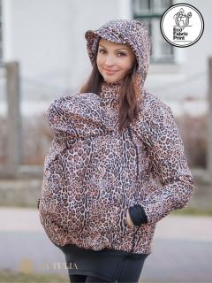 Nosicí bunda - Leopard hnědý Velikost: L, vzor: Wild Hnědý leopard