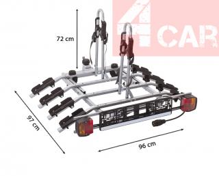 Nosič kol na tažné zařízení na 4 kola/elektrokola ATOM T4