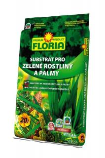 substrát pro zelené rostliny, substrát pro palmy, floria substrát 20 l, substrát pro pokojové rostliny, levný substrát pro palmy, kokosový substrát, substrát pro terasové rostliny velkoobchod