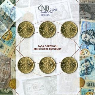 2019 - Sada oběžných mincí 6 x 20 Kč - Rok republiky 2018 a Rok měny 2019 - STANDARD (BK)