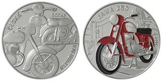 2022 - 500 Kč - Stříbrná pamětní mince - Slavné dopravní prostředky - MOTOCYKL JAWA 250 - 25 g - 0.925 Ag - PROOF