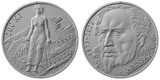 2023 - 200 Kč - Stříbrná pamětní mince ČNB - Max Švabinský 150. výročí narození - 13 g - 0.925 Ag - PROOF