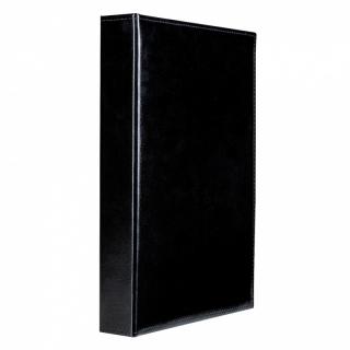 Elegantní černé koženkové album na 300 bankovek do 184 x 97 mm - Leuchtturm 345089