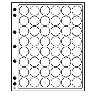 ENCAP 24/25 - albové listy systému GRANDE na uložení mincí v kruhových mincovních bublinkách do vnějšího Ø 32 mm - na 48 mincí o Ø 23,5-26 mm - orig.…