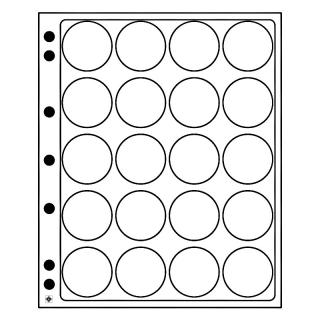 ENCAP 38/39 - albové listy systému GRANDE na uložení mincí v kruhových mincovních bublinkách do vnějšího Ø 45 mm - na 20 mincí o Ø 38-40 mm - orig.…