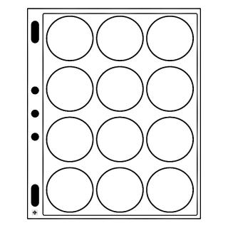 ENCAP 46/47 - albové listy systému GRANDE na uložení mincí v kruhových mincovních bublinkách do vnějšího Ø 53 mm - na 12 mincí o Ø 46-47 mm - orig.…