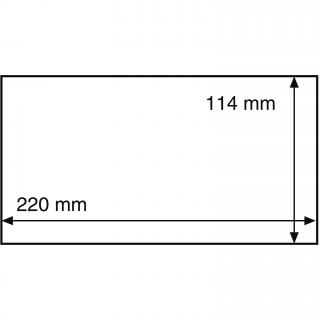HP40 - ochranný obal na prodloužené pohledy DIN C6 do rozměru 220x114 mm - orig. balení 50 ks - Leuchtturm 301041