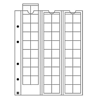 Mincovní albové listy OPTIMA 20 - na 54 mincí do Ø 20 mm - orig. balení 5 ks - Leuchtturm 315033