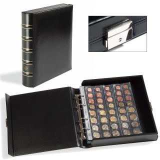 OPTIMA CLASSIC BOX - černé koženkové album s integrovanou uzamykatelnou kazetou - kapacita alba až 60 listů OPTIMA nebo 15 mincovních listů OPTIMA -…