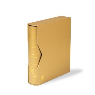 OPTIMA CLASSIC Metalická edice - zlaté mincovní album s kazetou - kapacita alba až 60 listů OPTIMA nebo 15 mincovních listů OPTIMA - Leuchtturm 361113