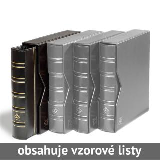 OPTIMA CLASSIC VL - černé mincovní album s kazetou + 10 vzorových mincovních listů OPTIMA (kapacita alba je 15) - Leuchtturm 313506