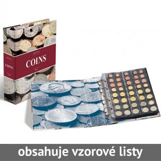 OPTIMA COINS - desky alba na mince + 5 vzorových mincovních listů OPTIMA (kapacita alba je 15) - Leuchtturm 340920