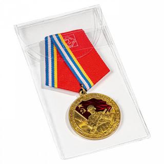 Uzavíratelné kapsy na medaile, řády, mince, lístky do 50 x 100 mm - orig. balení 50 ks - Leuchtturm 364998