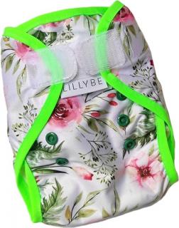 Novorozenecké svrchní kalhotky Lillybe na suchý zip - V zahradě (Bez patentek na SIO)