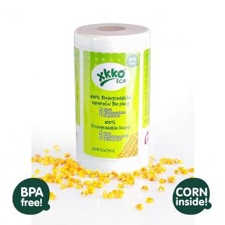 Separační pleny XKKO ECO 200ks (Biodegradabilní a kompostovatelné separační vložky )