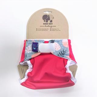 Svrchní PUL kalhotky Bambi Roxy na suchý zip (nová generace) -  Ice cream on  pink (včetně patentek na SIO)