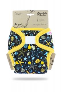 Svrchní PUL kalhotky Petit Lulu na suchý zip - Poklady oceánu (Obsahují patentky na SIO)