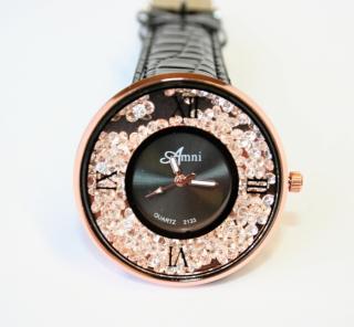 Dámské hodinky Fashion Jewerly - Černá dáma 374