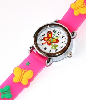 Dětské hodinky Fashion Jewerly - Motýl, Miluji jaro a léto, Barevní motýlci 2938