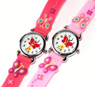 Dětské hodinky Fashion Jewerly - Motýlí ráj, Love butterfly, Růžová Princezna s motýlky 2832