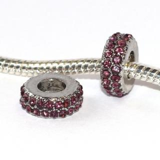 Korálek Fashion Jewerly - Elegantní kroužek zdobený růžovými kamínky 2301