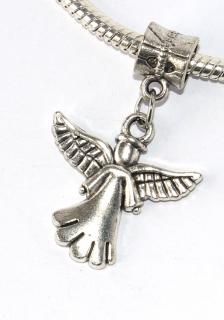Korálek Fashion Jewerly - Přívěsek Andělský ochránce, Strážný anděl s křídly, Angels Love  2353