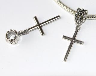 Korálek Fashion Jewerly - Přívěsek Křížek velký, Kříž, Víra, Duchovno, Duše, Křesťanství, Cross 2941
