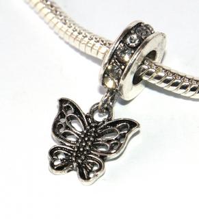 Korálek Fashion Jewerly - Přívěsek Motýl, Příroda, Zvířata, Život, Butterffy 3091