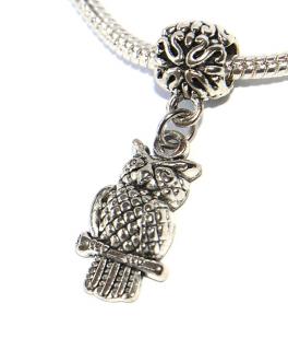 Korálek Fashion Jewerly - Přívěsek Sedící sova, Příroda, Zvířata, Moudrost, Owl 3214