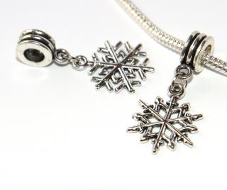 Korálek Fashion Jewerly - Přívěsek Sněhová vločka, Příroda, Snowflake 3208
