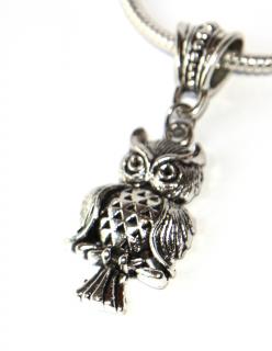 Korálek Fashion Jewerly - Přívěsek Sova, Příroda, Zvířata, Moudrost, Owl 3216