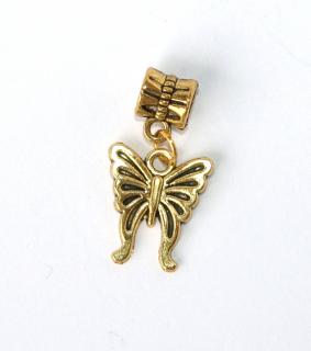 Korálek Fashion Jewerly - Přívěsek zlatý Motýl 960