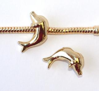 Korálek Fashion Jewerly - Zlatý delfín 1359 (pozlacené 18k)