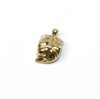 Korálek Fashion Jewerly - Zlatý list 1083 (pozlacené 18k)