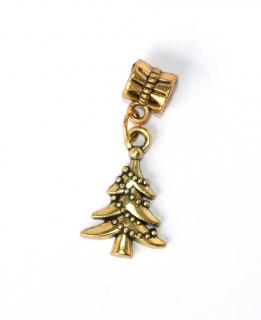 Korálek Fashion Jewerly - Zlatý přívěsek Vánoční strom 946