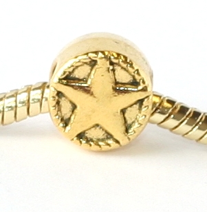 Korálek na náramek Fashion Jewerly - Hvězda, hvězdička, gold star 1711