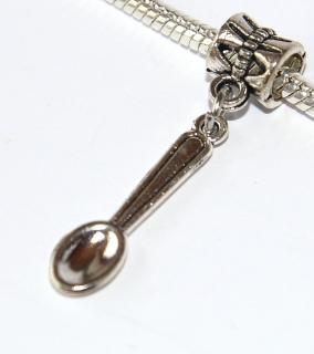 Korálek na náramek Fashion Jewerly - Přívěsek Lžička, Lžíce, Příbor, Mini Spoon 2684