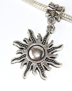 Korálek na náramek Fashion Jewerly - Přívěsek Slunce, Zářící Květina, Sluneční paprsky 2680