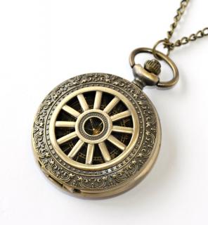 MR kapesní, otevírací hodinky na řetízku - Antique Retro Elegant Man 1767