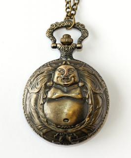 MR kapesní, otevírací hodinky na řetízku - Sumo, Tlustý čínský bojovník muž 1785