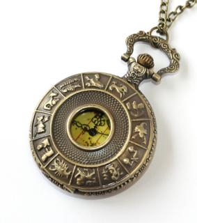 MR kapesní, otevírací hodinky na řetízku - Znamení zvěrokruhu, Austrálie 1780