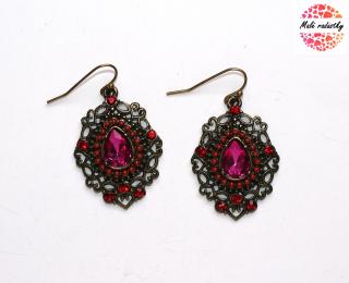 Náušnice Fashion Jewerly - Ethnic rose drops 120