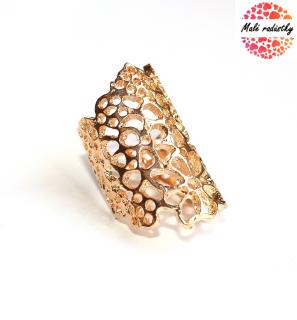 Prsten Fashion Jewerly - Golden flowers 177