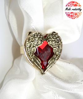 Prsten Fashion Jewerly - Red heart 175